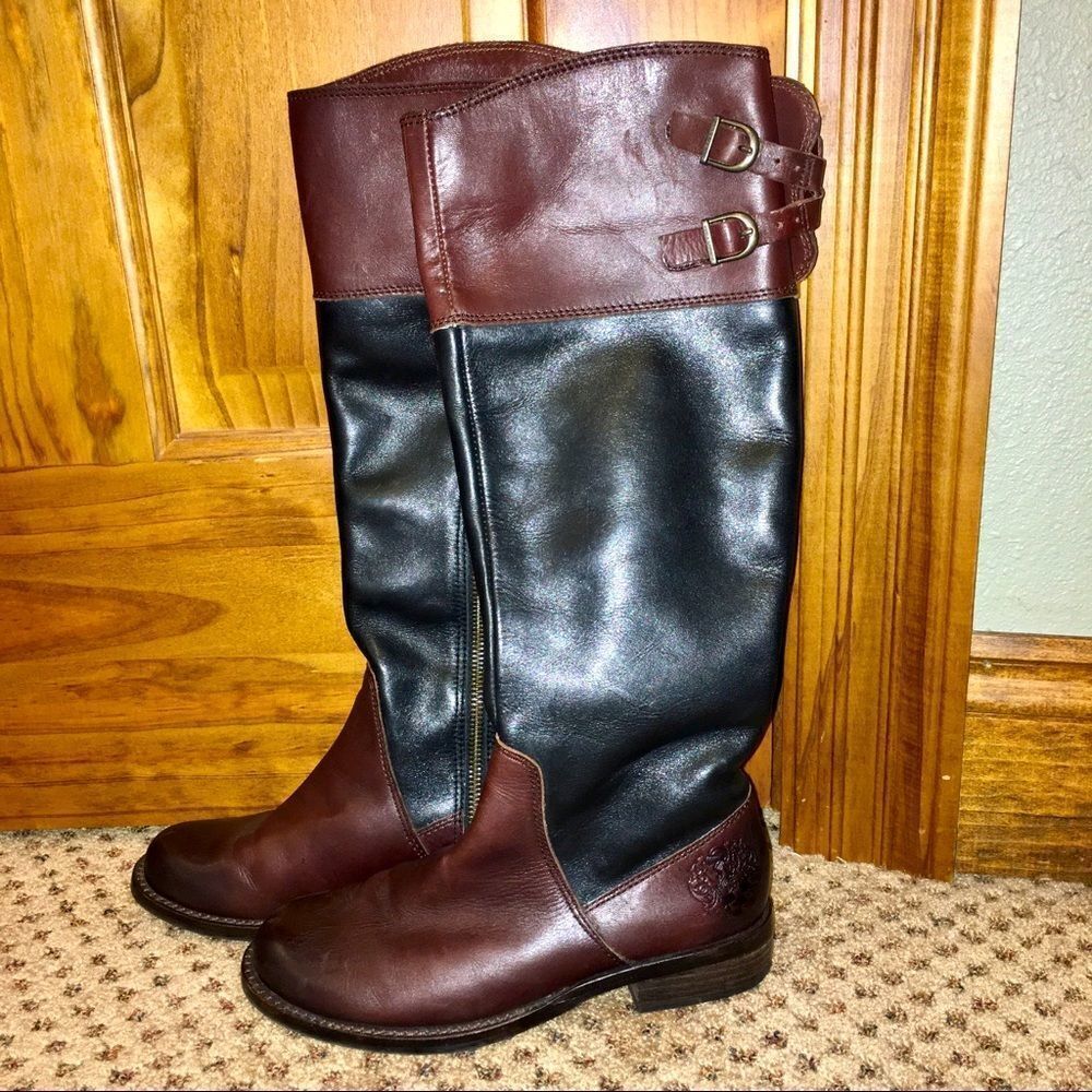 Vince Camuto Keyton leather riding boots